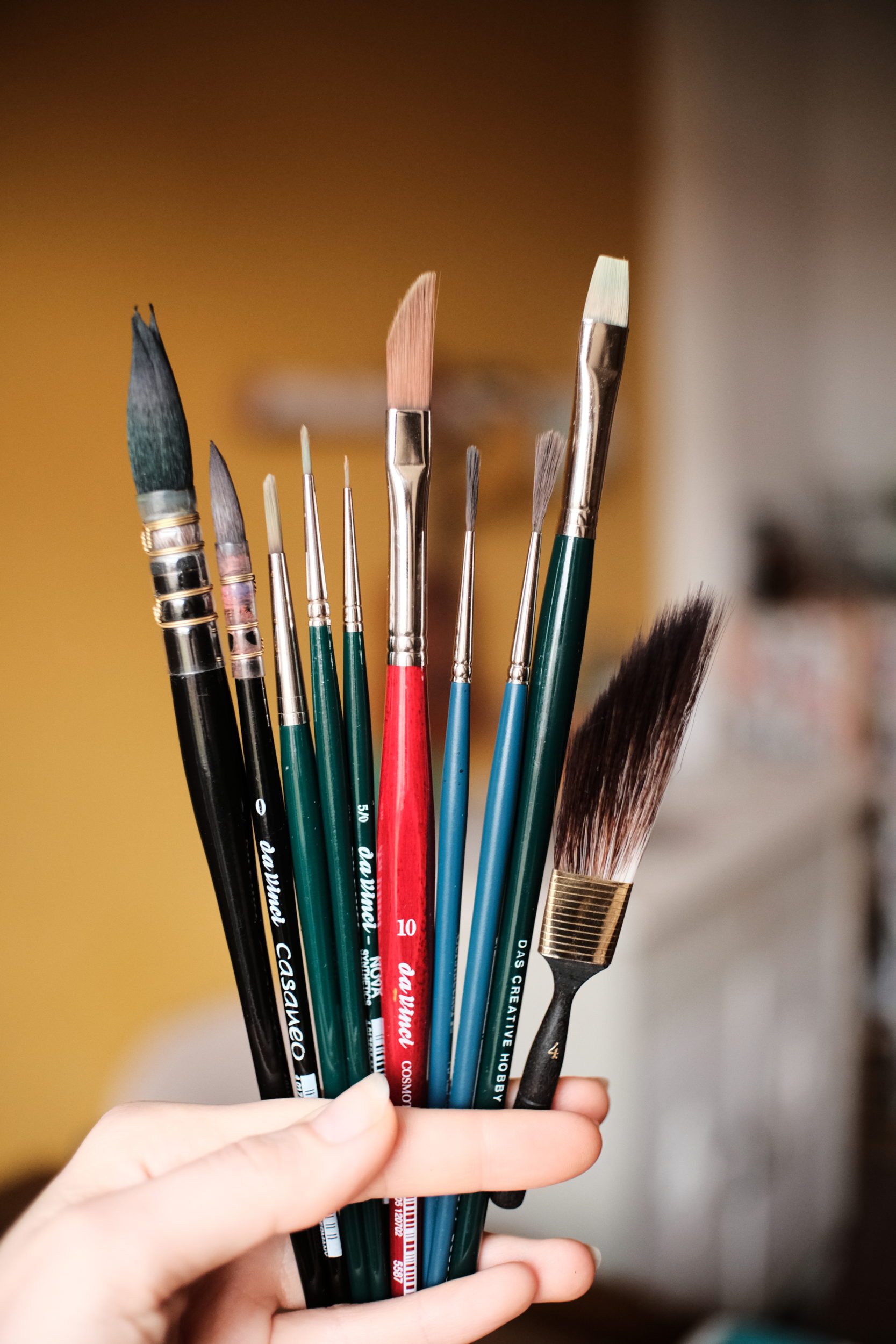 Hadern, Pigmente und Graphit - mein Aquarellmaterial - DSCF0209 DSCF0209 - Maria und der Pinsel