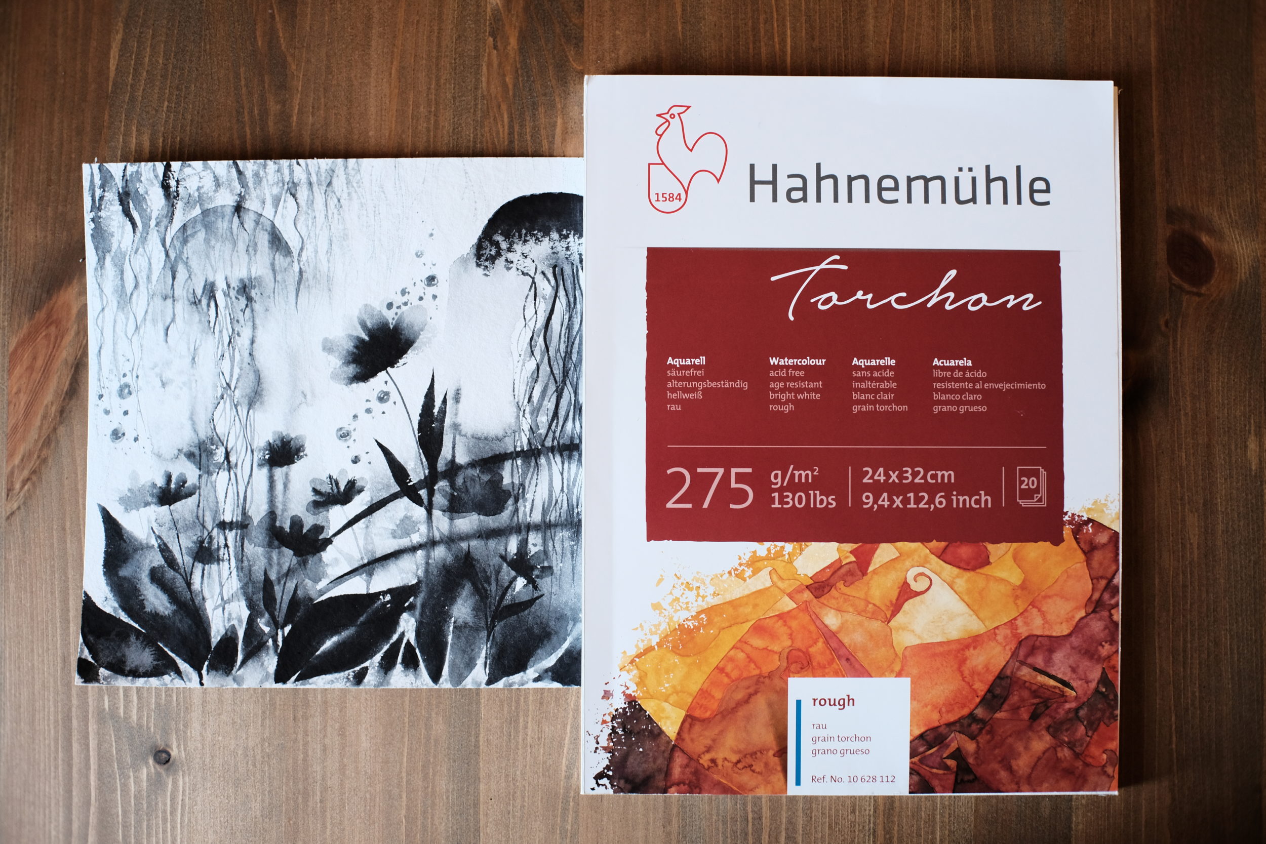 Hadern, Pigmente und Graphit - mein Aquarellmaterial - DSCF0239 Aquarellmaterial Maria und der Pinsel Aquarellausstattung Aquarellpapier Pinsel Aquarell Malen
