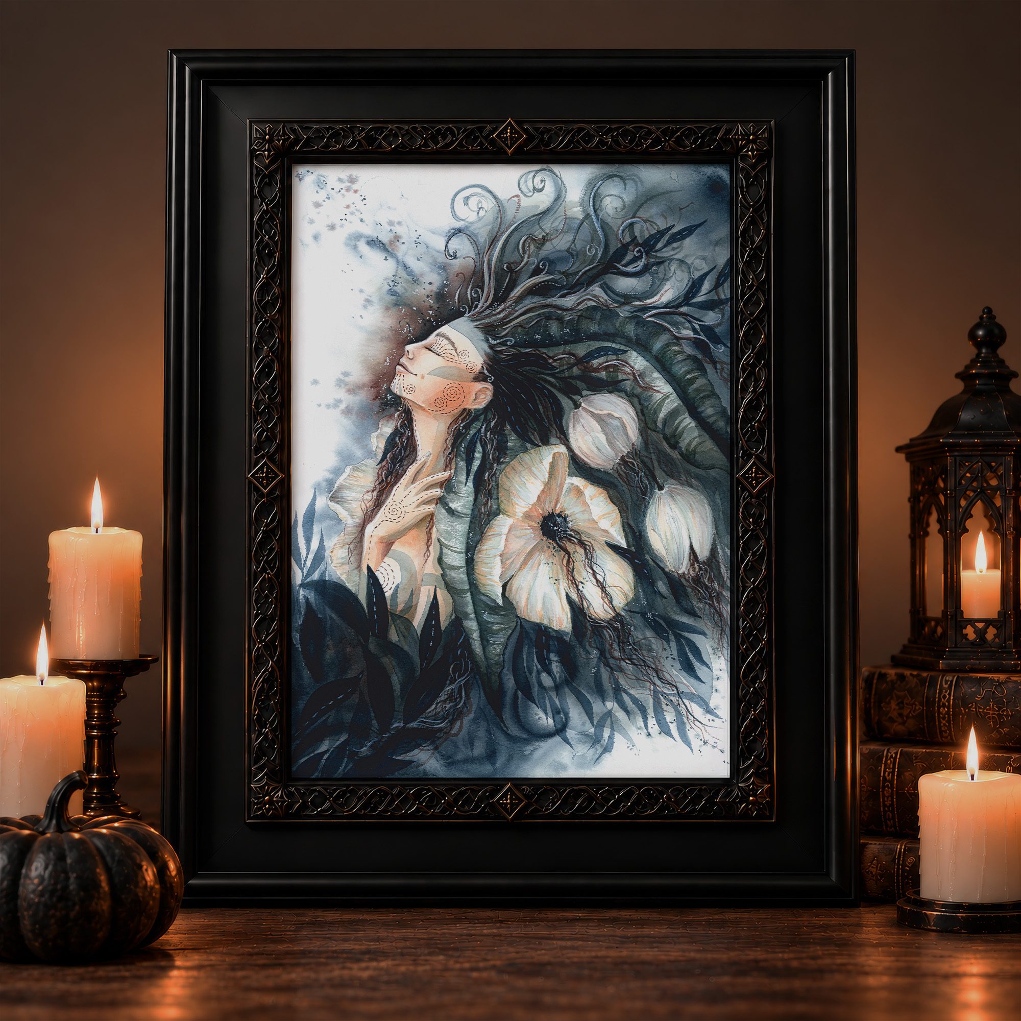 Windgoettin Halloween hexe muse inspiration - Maria und der Pinsel