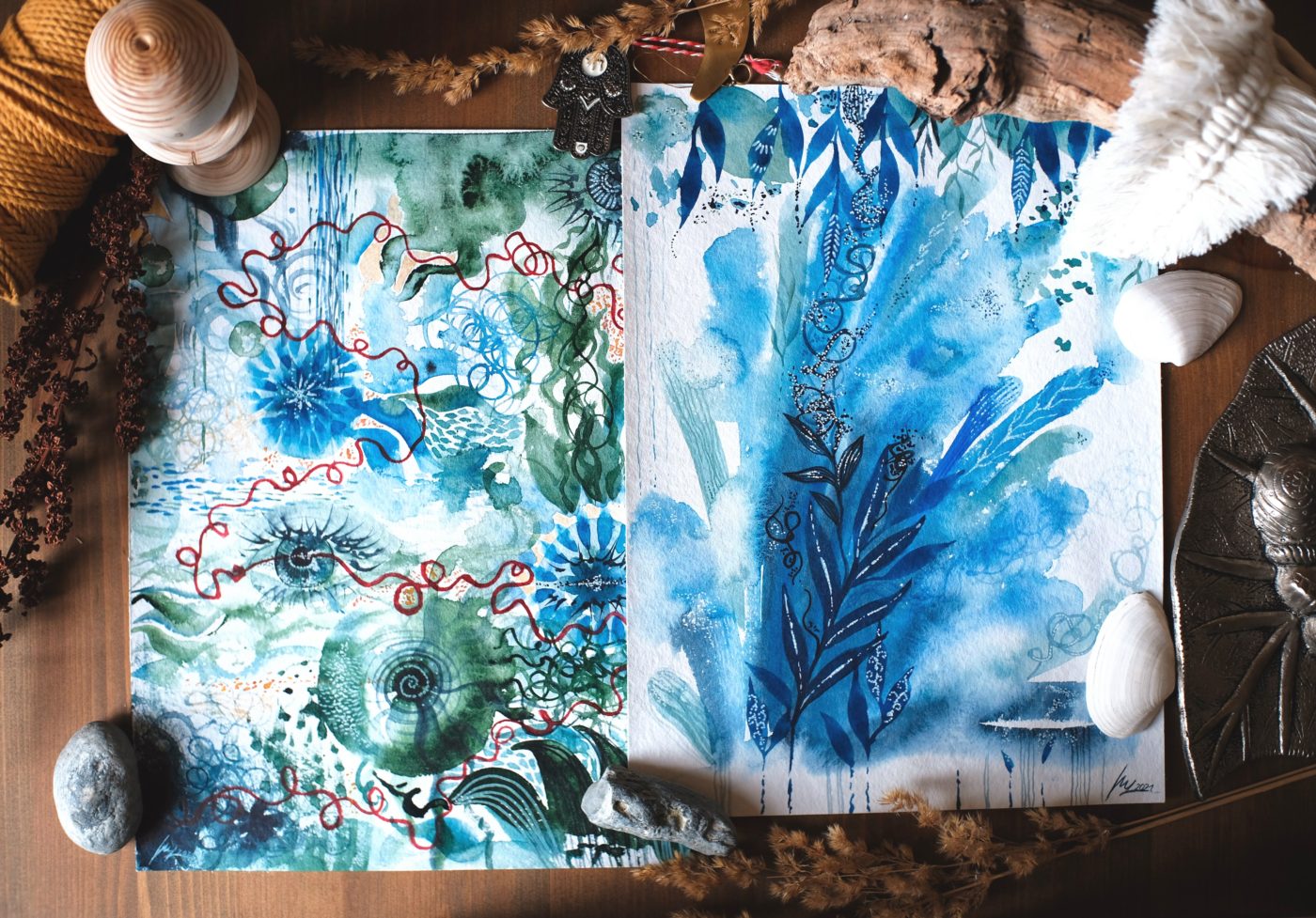 Aquarell-Set "Lagune"