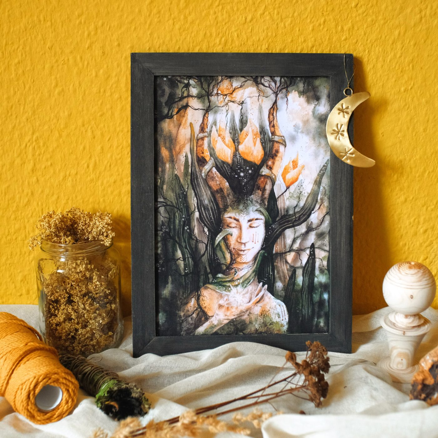 Öko Artprint "Sonnenherz" in A4