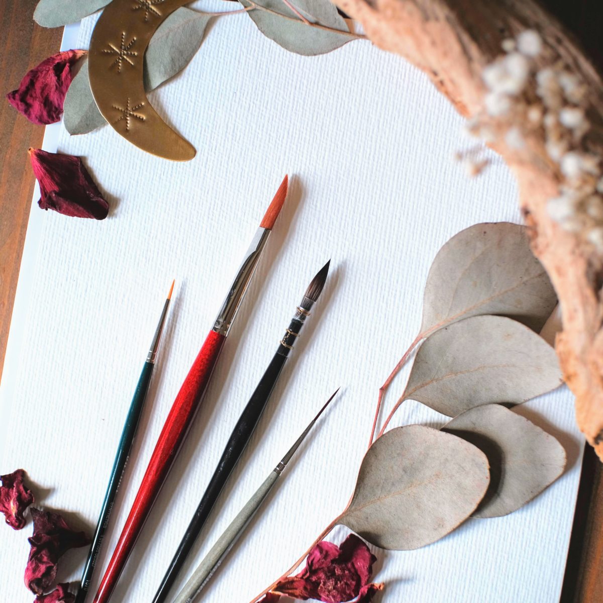 Aquarellstarter Set mit Block und vier Pinseln maria und der pinsel aquarell grundausstattung hahnemuehle da vinci synthetische pinsel 1 scaled - Maria und der Pinsel