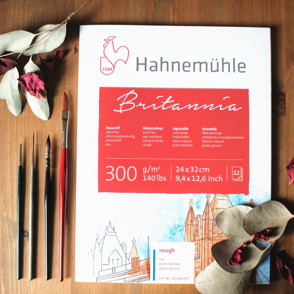 Aquarellstarter Set mit Block und vier Pinseln maria und der pinsel aquarell grundausstattung hahnemuehle da vinci synthetische pinsel scaled - Maria und der Pinsel