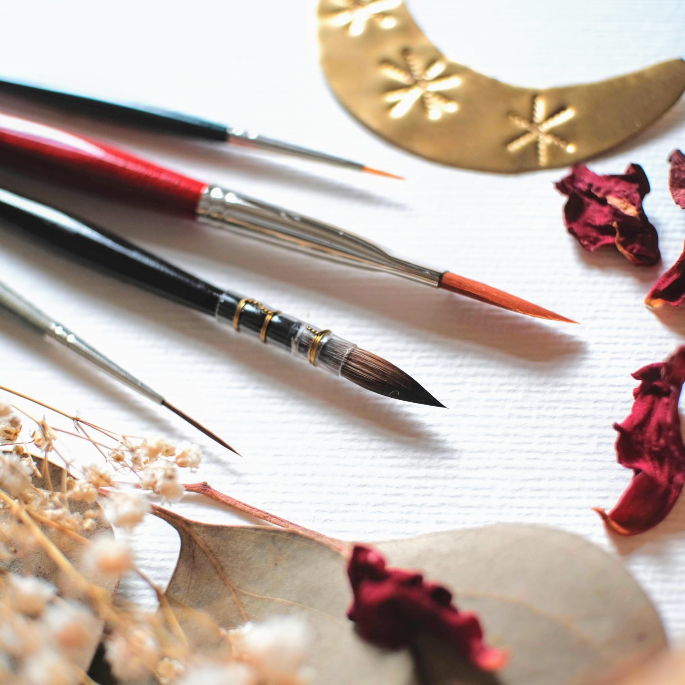 Aquarellstarter Set mit Block und vier Pinseln maria und der pinsel aquarell grundausstattung hahnemuehle da vinci synthetische pinsel Verwaschpinsel - Maria und der Pinsel