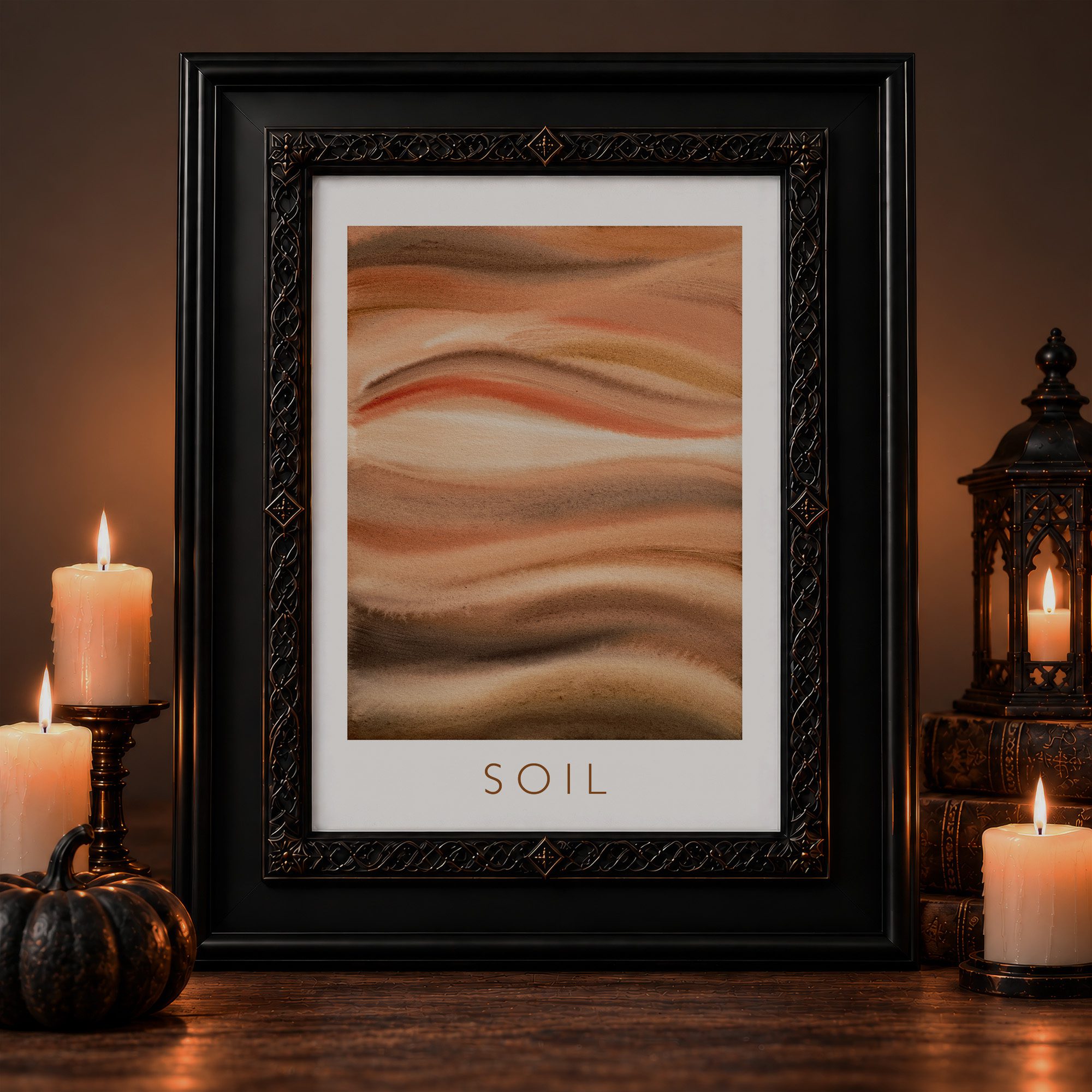 Aura Poster SOIL earth art wichty season halloween decor 2 - Maria und der Pinsel