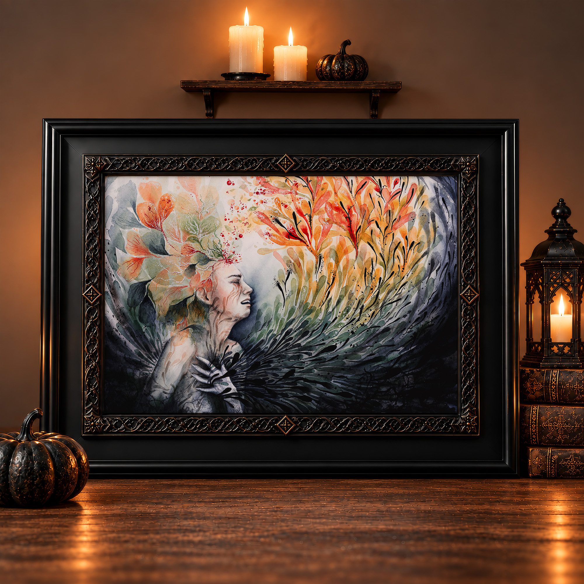 Geliebte Dunkelheit haloween decor witchy season darkness alchemy - Maria und der Pinsel
