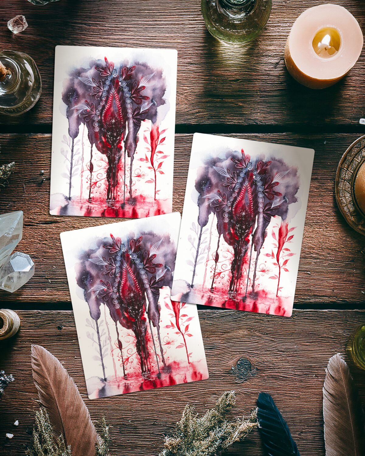 Postkartenset ~ YONI IM FLUSS