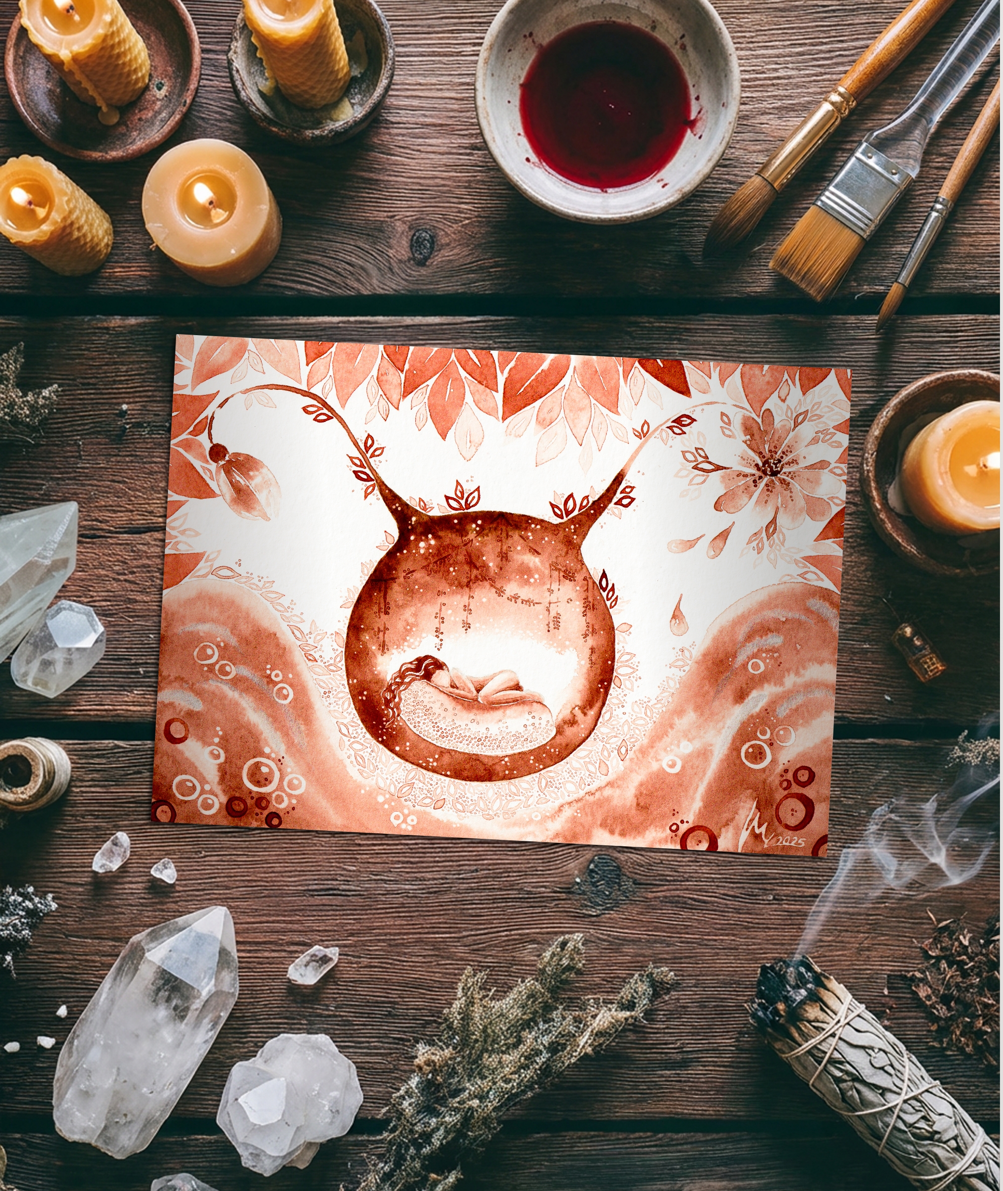 MY CAVE Boden - Maria und der Pinsel