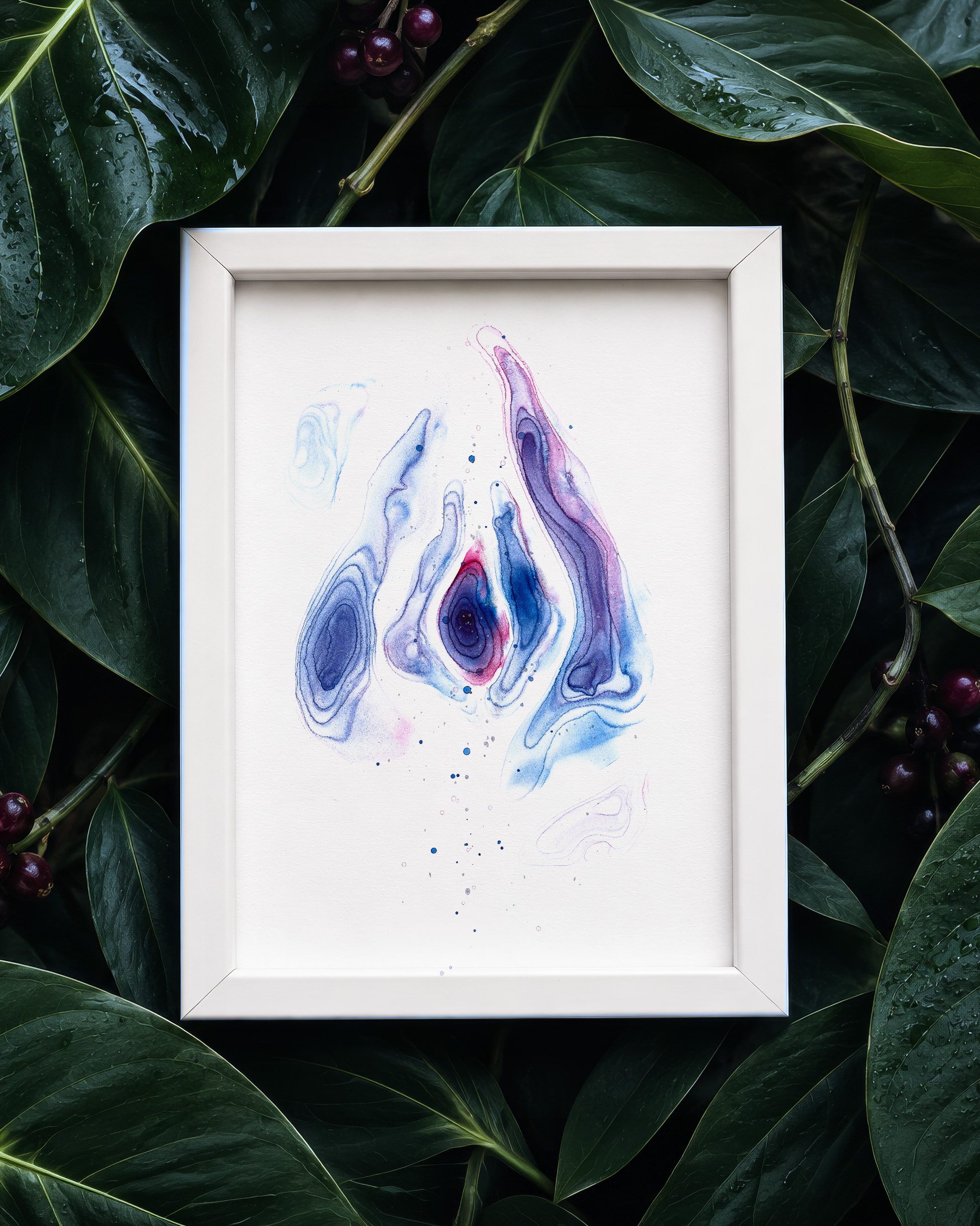 Vulva Indigo Kiss 4 yoni vulvina vulva kunst feminine - Maria und der Pinsel