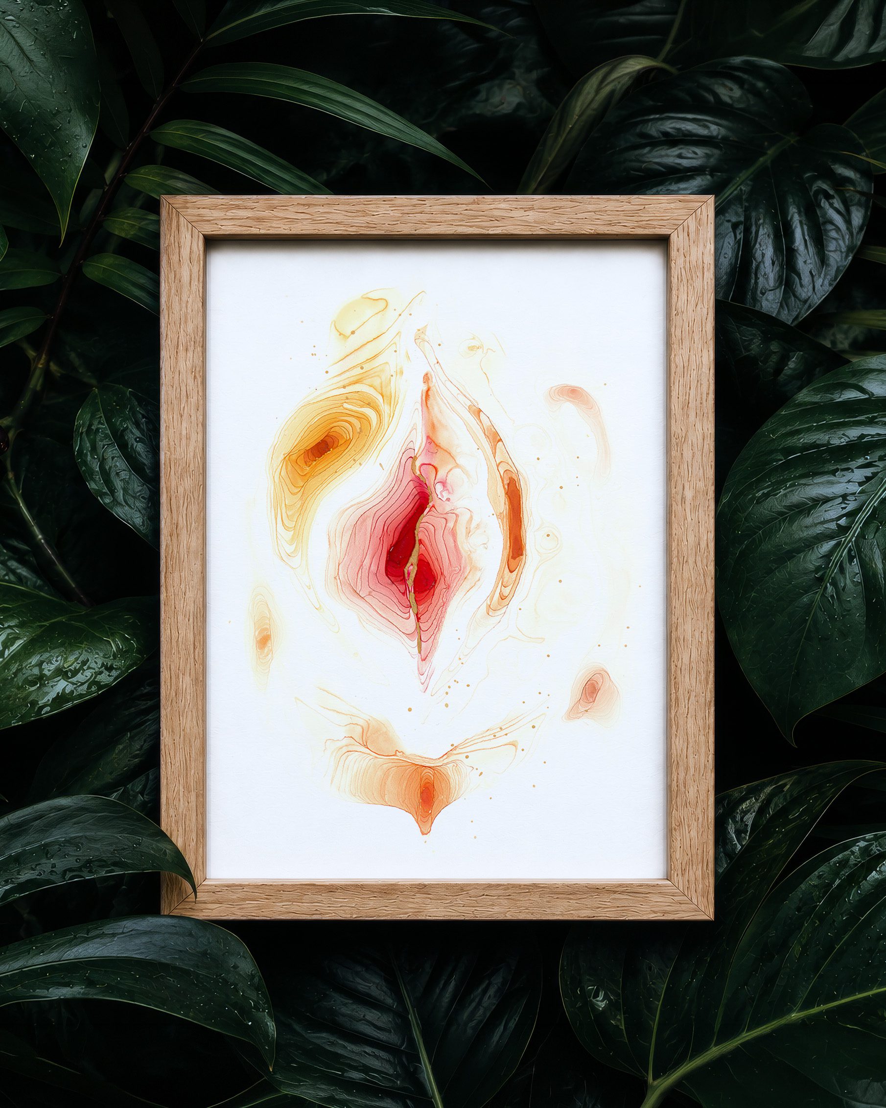 Vulva Solar Petal 5 yoni vulvina feminine - Maria und der Pinsel