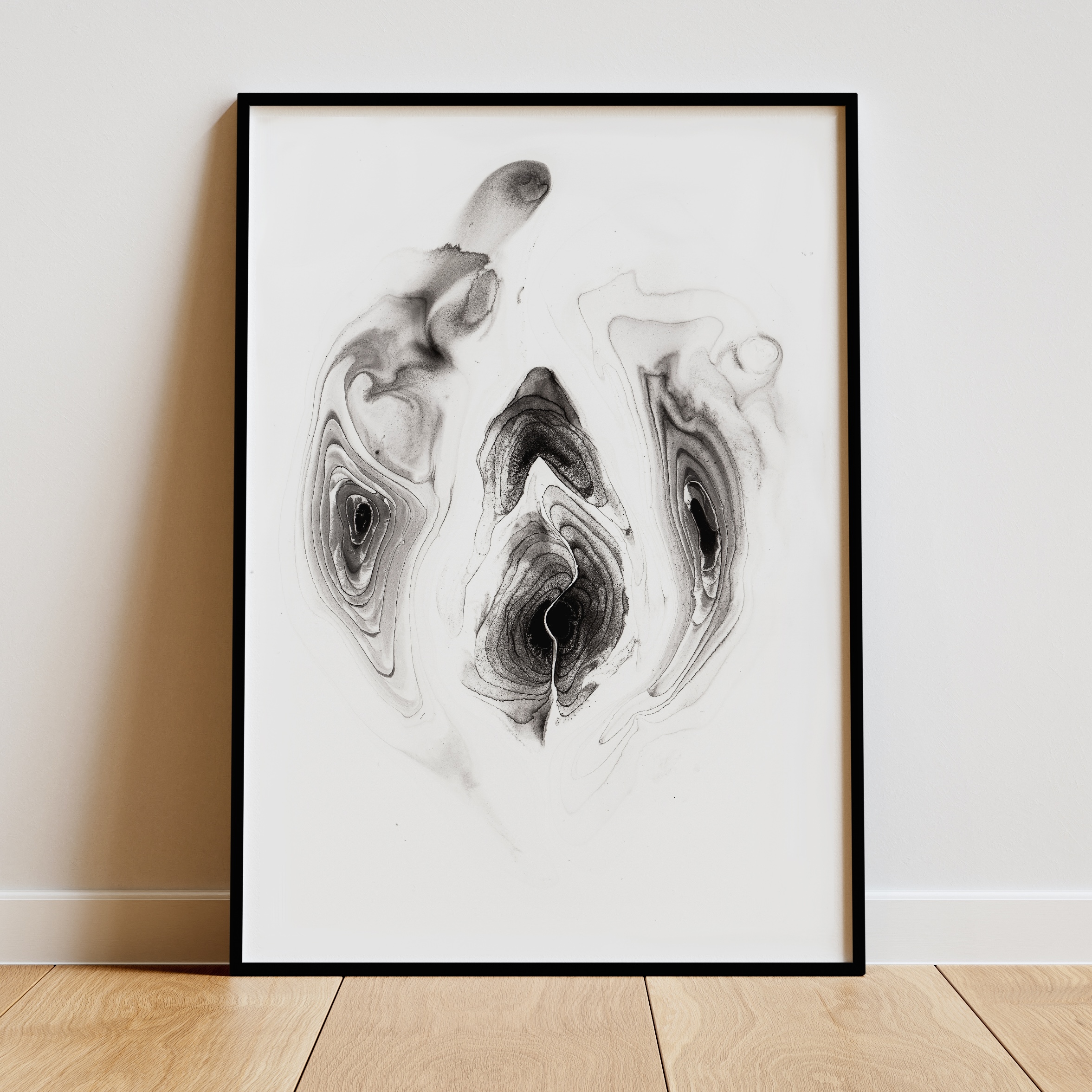 Vulvadark Artprint A5 frame 1 vulva kunst.jpg - Maria und der Pinsel