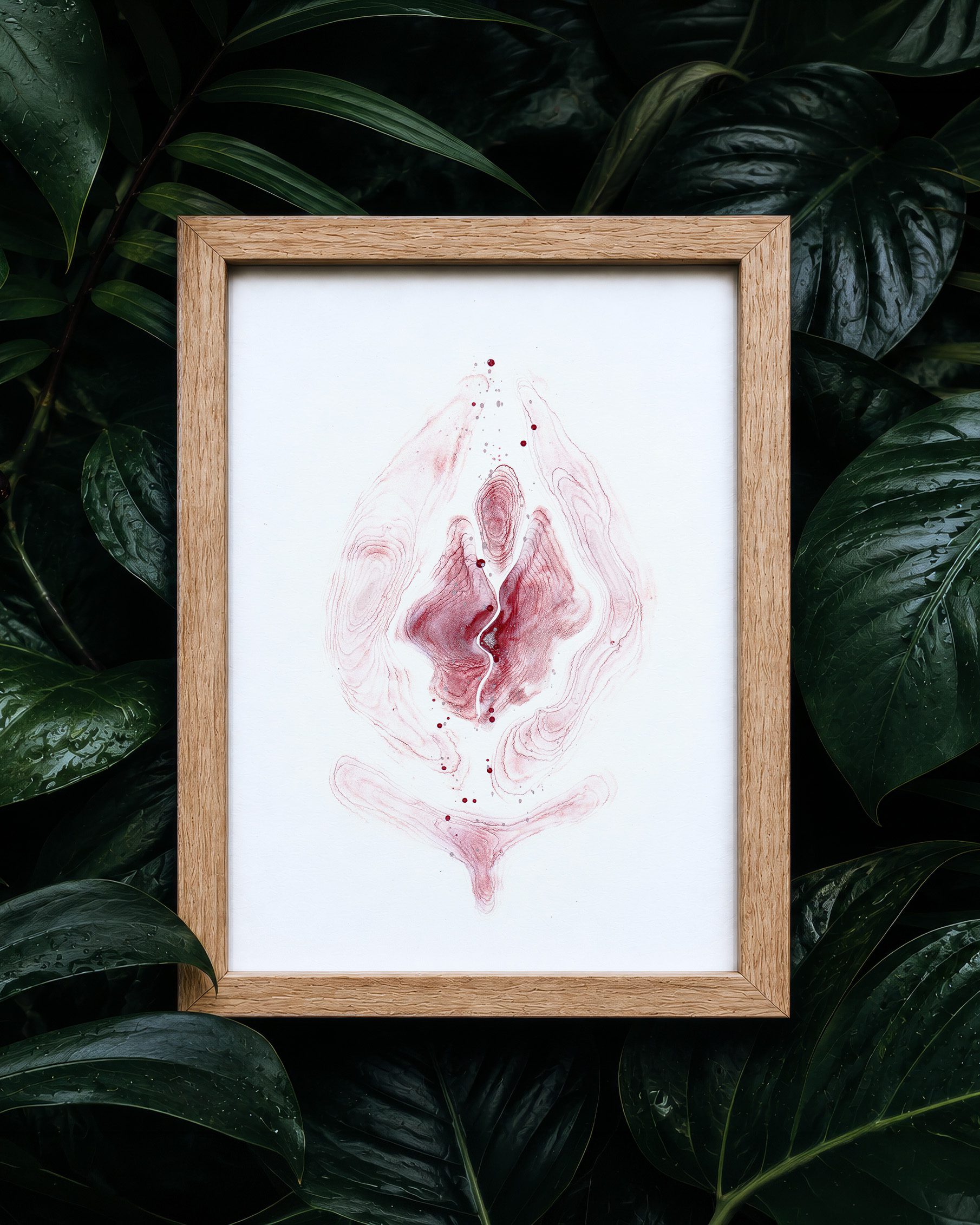 Vulva Rose Moon 9 yoni vulvina vulva kunst feminine - Maria und der Pinsel