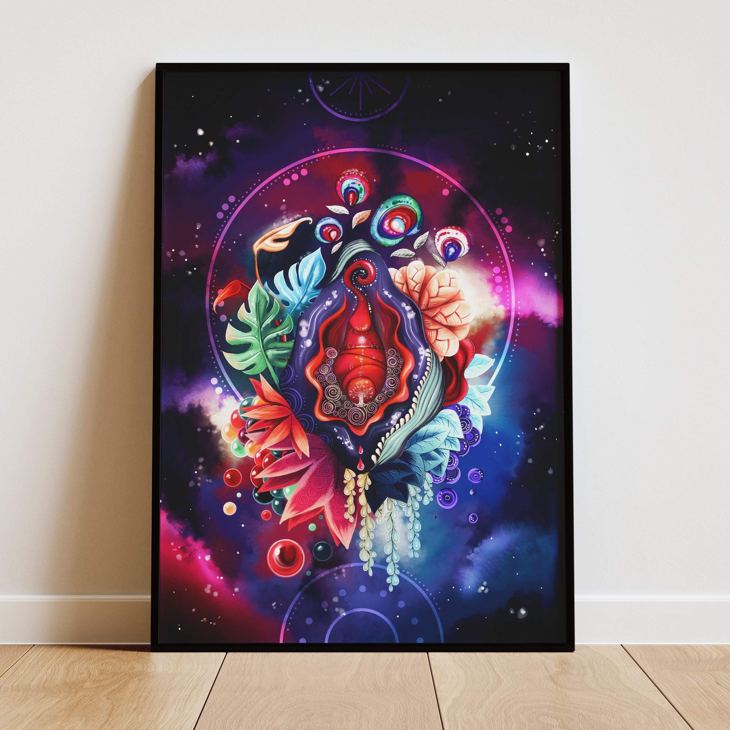 Vulvaversum square vulvaverse vulva kunst yoni vagina vulvina feministisch - Maria und der Pinsel