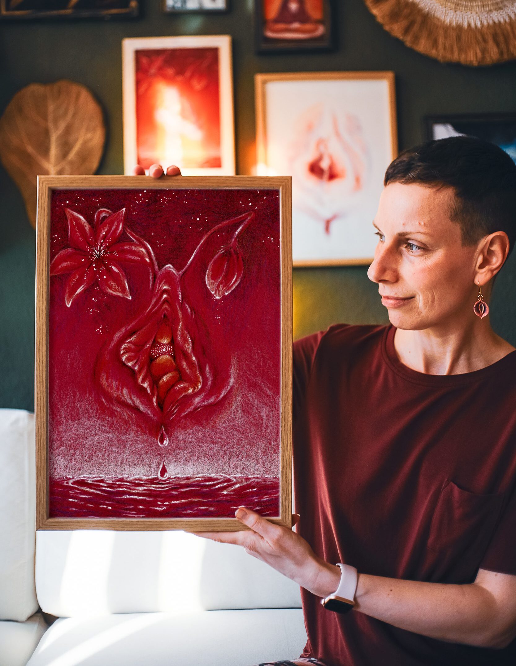 Yoni in Red Vulva Kunst Vagina Vulvina me e1777745634711 - Maria und der Pinsel