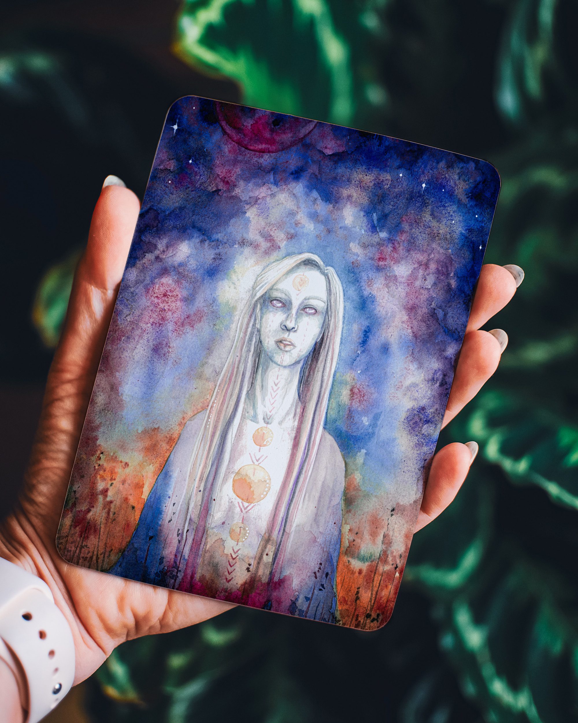 Hand Karte Leere - Maria und der Pinsel