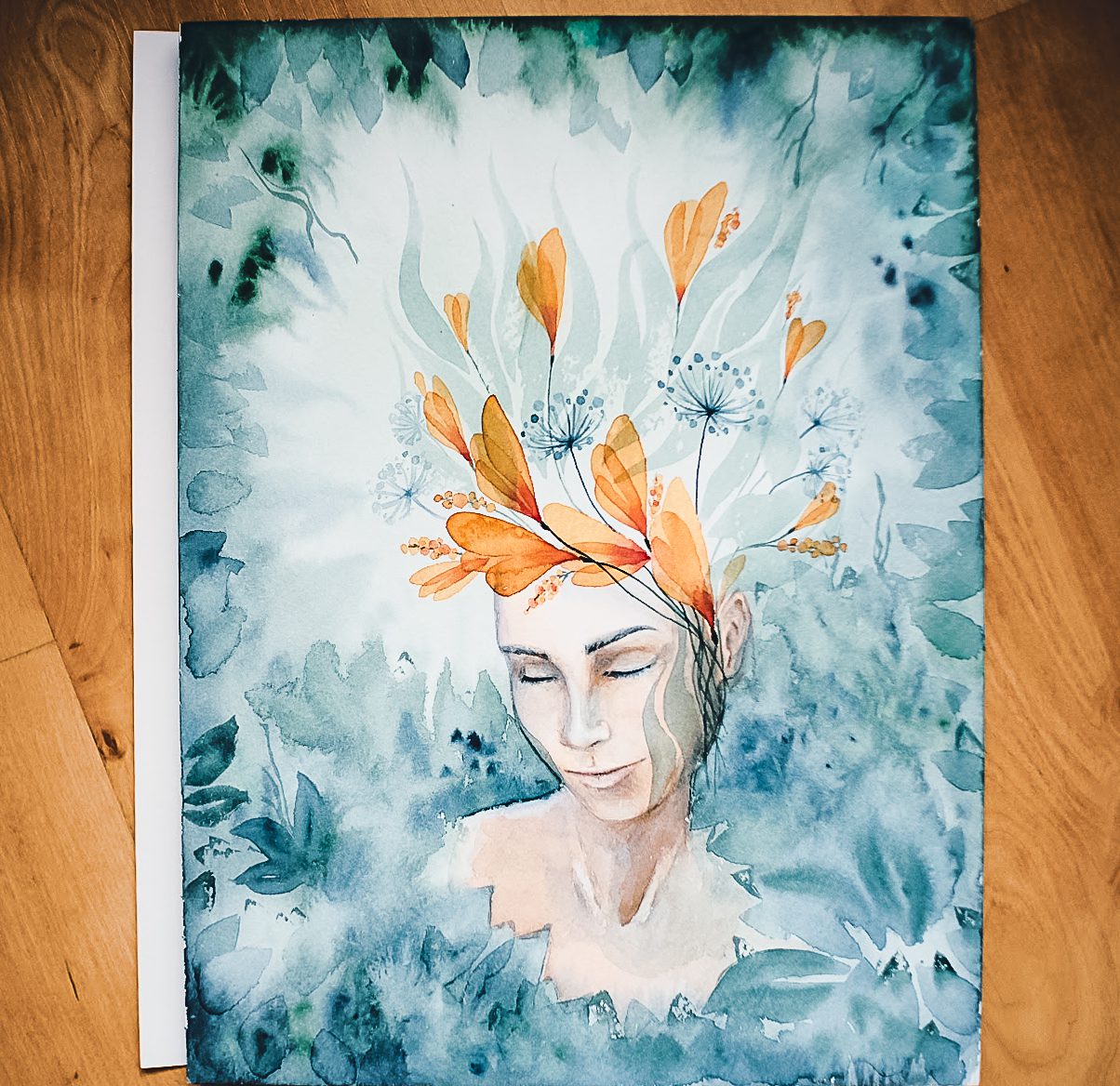 Artprint ~ GRÜNE TRÄUMEREI - kunst fuer frauen musen amazonen goettin artprint poster aquarell vulven vagina10221 kunst fuer frauen musen amazonen goettin artprint poster aquarell vulven vagina1 0221 08453900 kunst fuer frauen musen amazonen goettin artprint poster aquarell vulven vagina10221 kunst fuer frauen musen amazonen goettin artprint poster aquarell vulven vagina1 0221 08453900 - Maria und der Pinsel