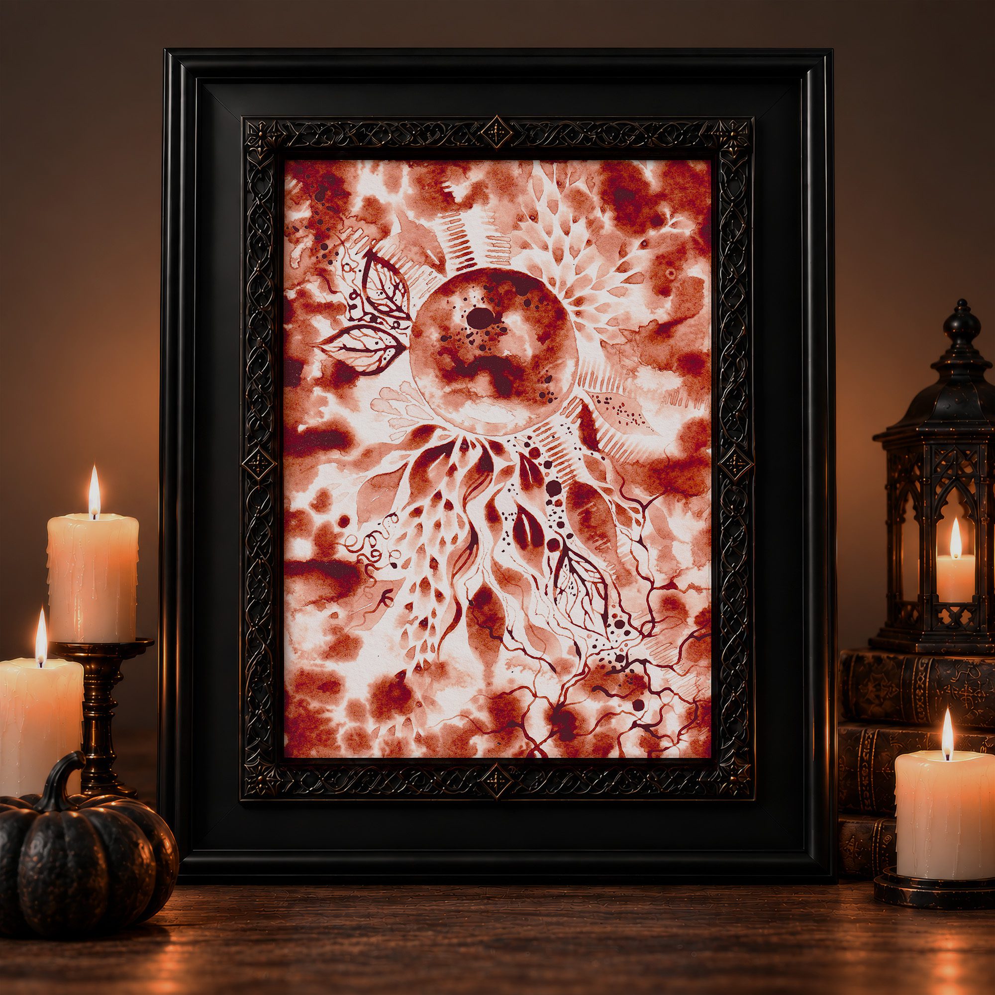 My Moon Artprint Period Pride Halloween Decor witchy season - Maria und der Pinsel